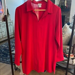 Chico's Bold Red Women's Blouse
